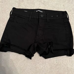 Black express Jean shorts